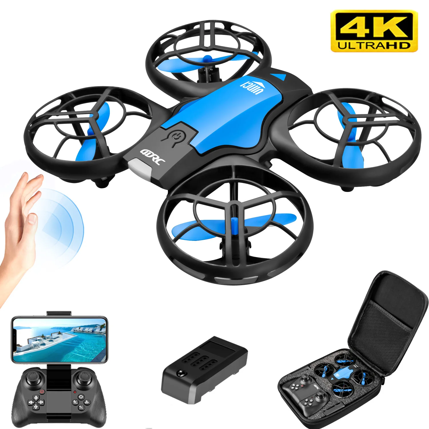 Kids Toys Drone - V8 신형 미니 드론 4K 프로페셔널