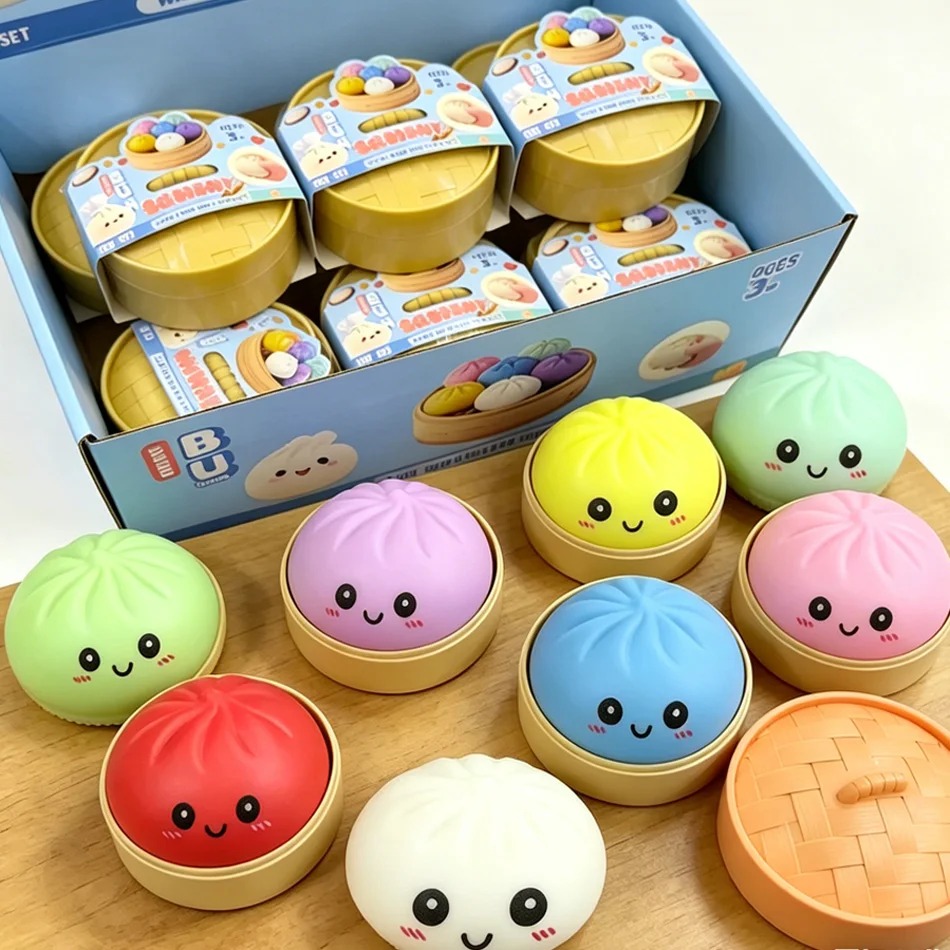Kids Toys Dumplings - //귀엽고 다채로운 색상의, 천천히 높아오르는 압력