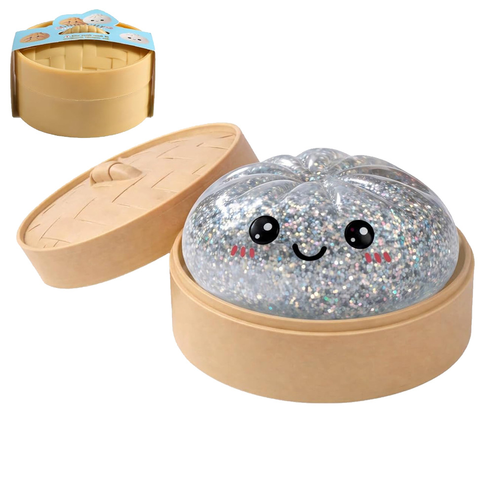 Kids Toys Dumplings - //핫 글리터 덤플링 스퀴시(박스형) 감각 자극