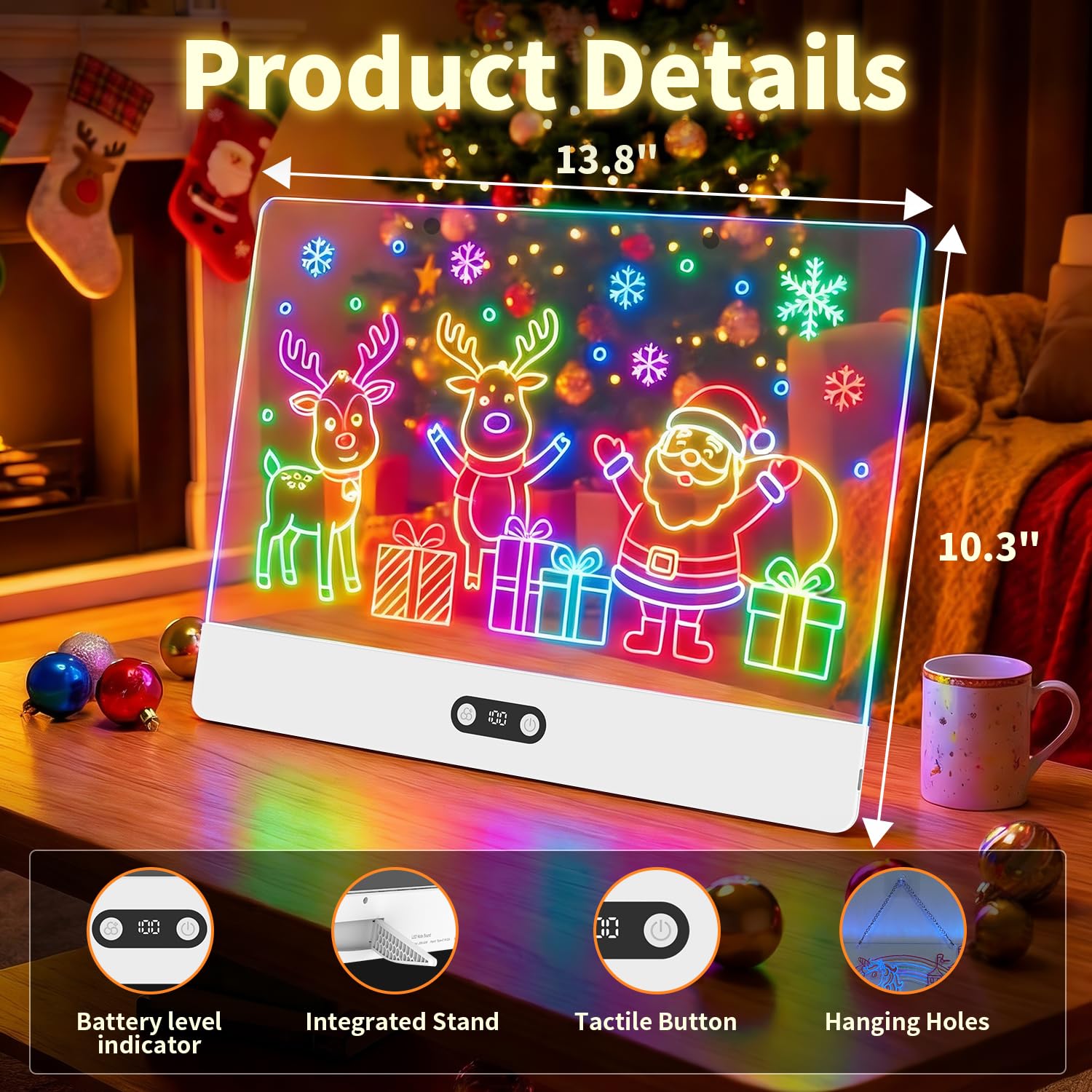 어린이용 충전식 LED 드로잉 보드, 16인치 발광 아 - Kids Toys Drawing 리뷰 및 가격