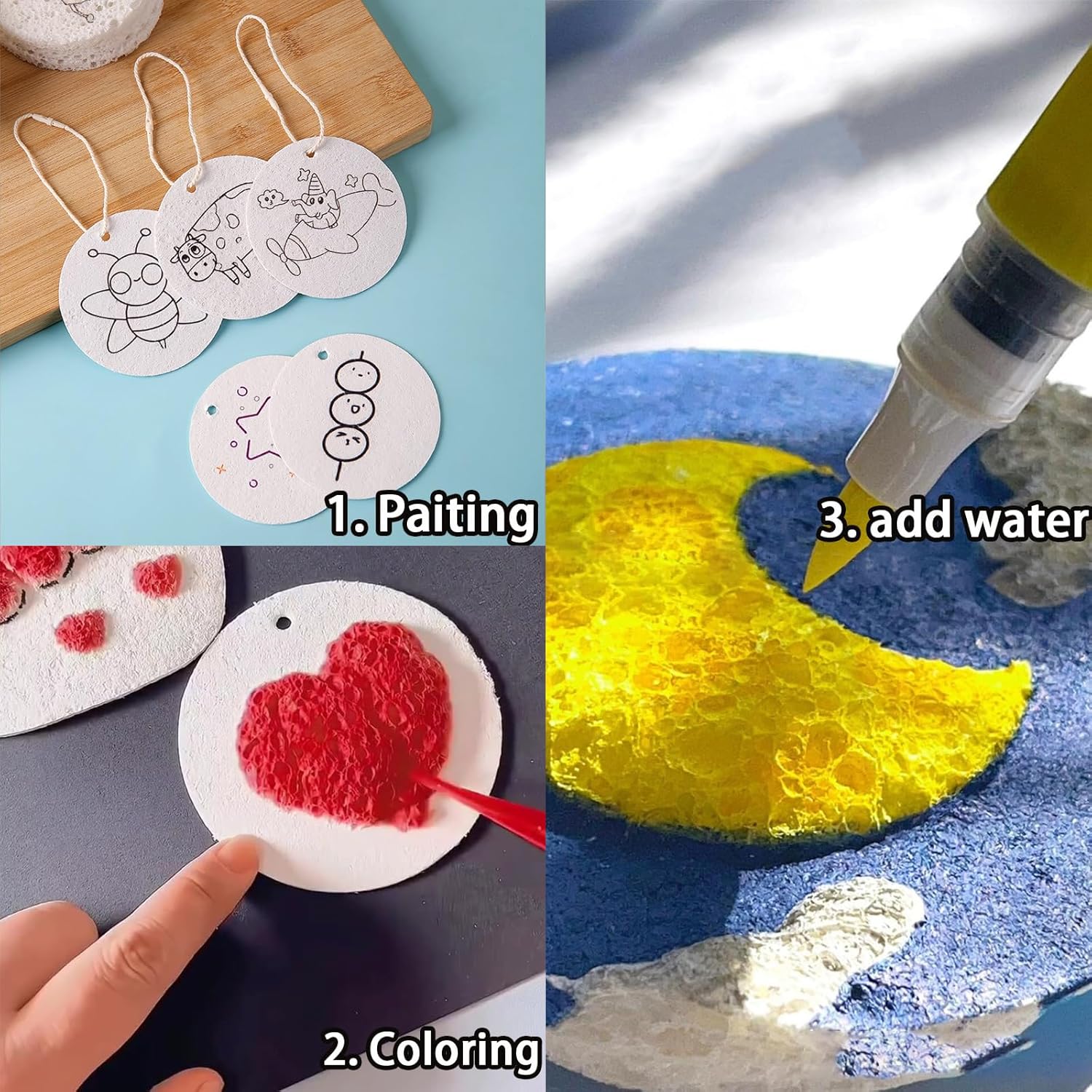 3D 퍼피 폼 텍스처 페인팅 종이 세트 (어린이 DIY - Kids Toys Drawing 리뷰 및 가격
