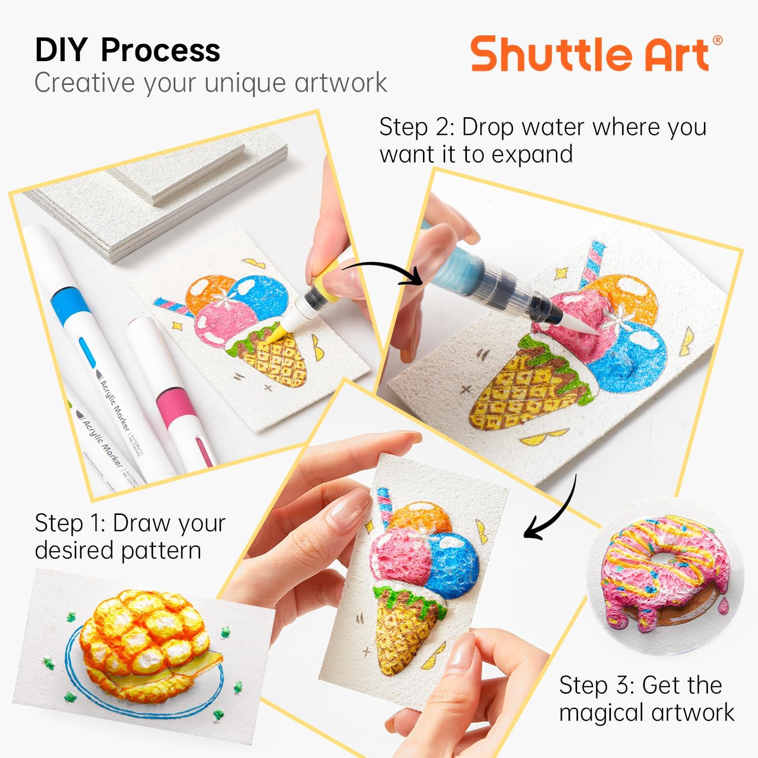 3D 퍼피 폼 텍스처 페인팅 종이 세트 (어린이 DIY - Kids Toys Drawing 리뷰 및 가격