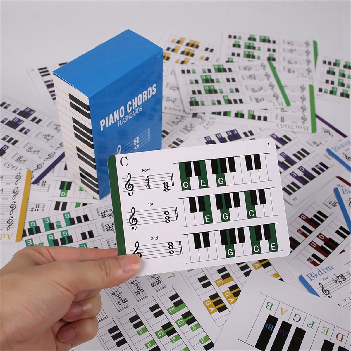 ABST 피아노 코드 피아노 코드 차트 플래시 카드 1 - Educational Flash Card 리뷰 및 가격