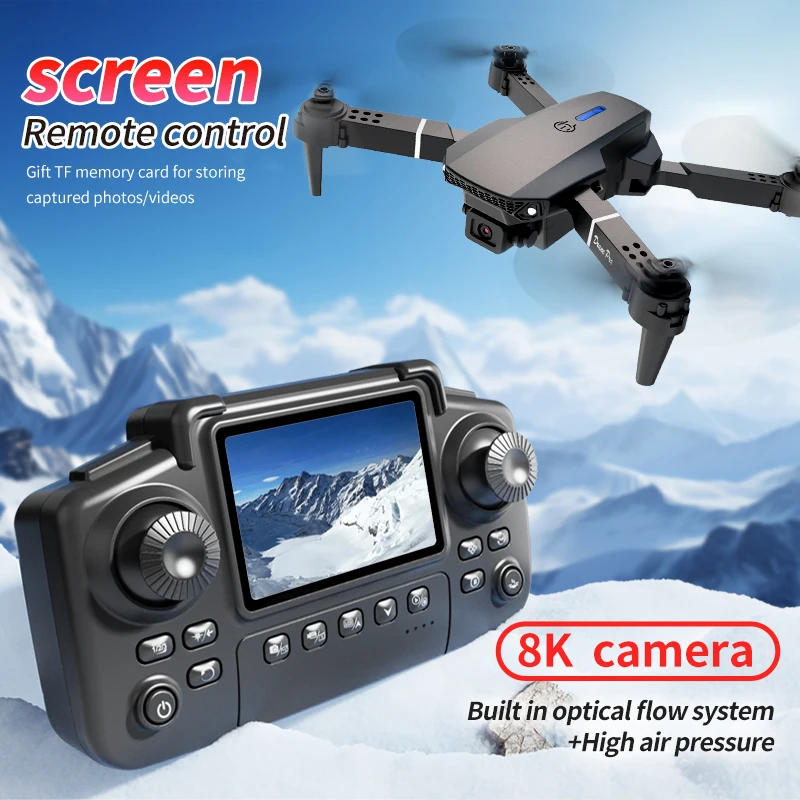 전문 E88 프로 드론 스크린 8K HD 카메라 WiF - Kids Toys Drone 리뷰 및 가격