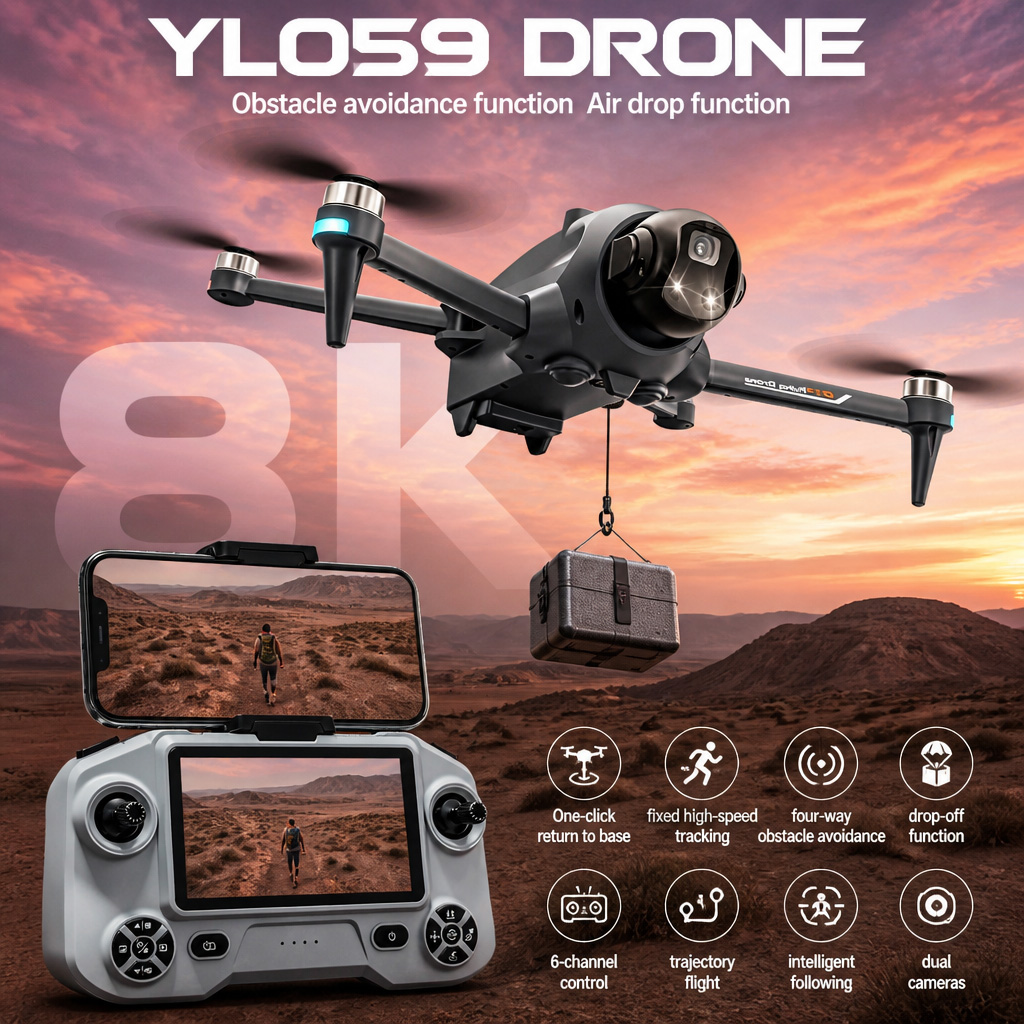 NEW YL059 드론 GPS 자동 복귀 장애물 회피  - Kids Toys Drone 리뷰 및 가격