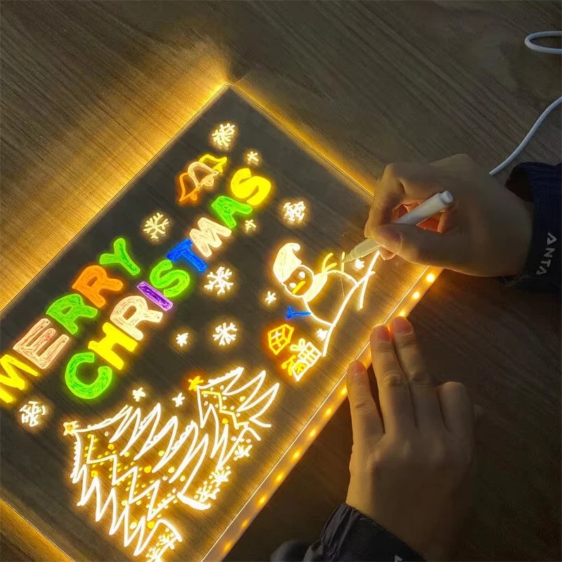 매직 글로우 키즈 드로잉 보드: 재사용 가능한 LCD  - Kids Toys Drawing 리뷰 및 가격