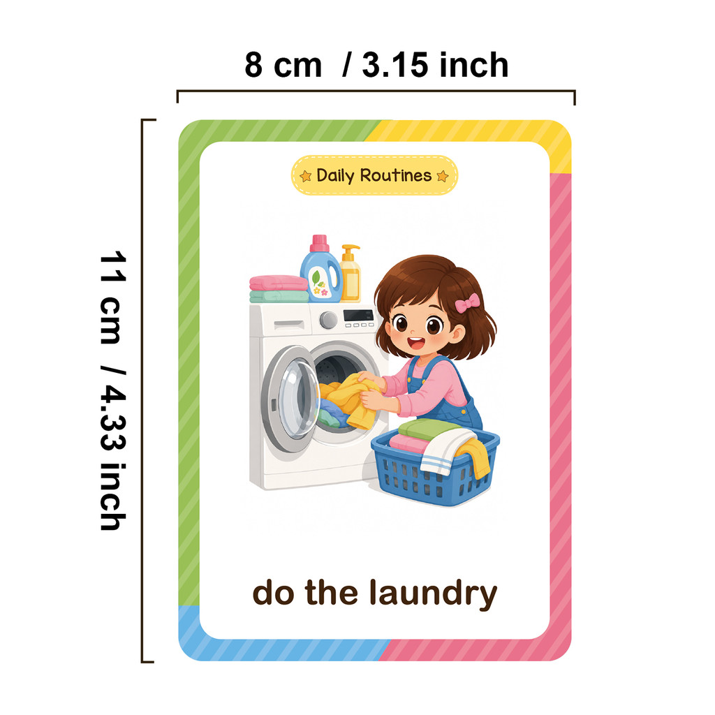 38 단어 어린이를 위한 일상 활동 학습 카드 교육 자 - Educational Flash Card 리뷰 및 가격