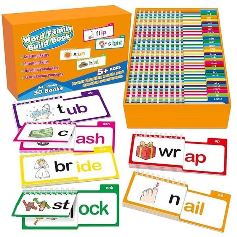 새로운 읽기 책 30권 읽고 악보조하기 책 단어 가족  - Educational Flash Card 리뷰 및 가격