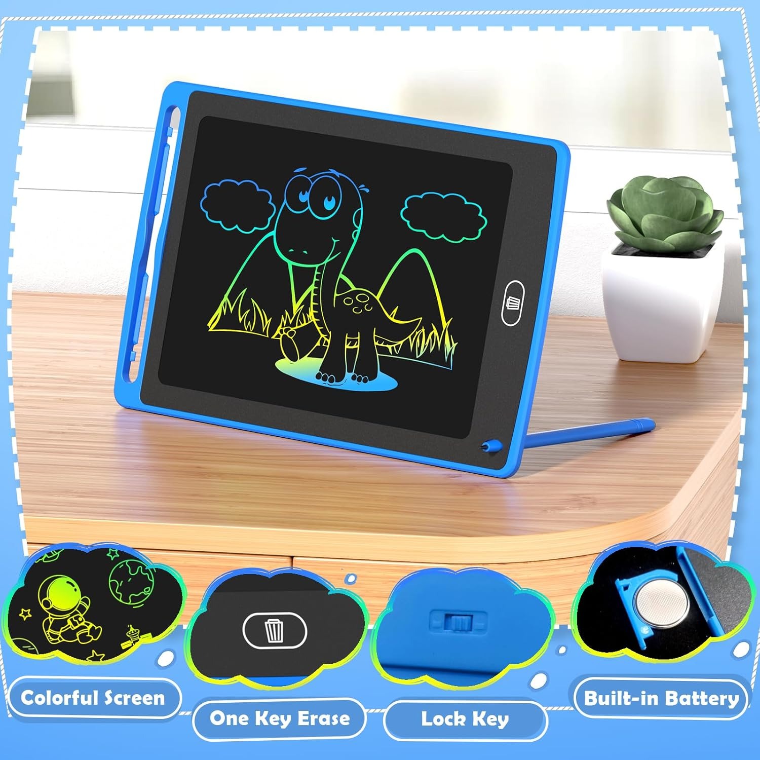 어린이용 LCD 쓰기 태블릿, 8.5인치 다채로운 낙서 - Kids Toys Drawing 리뷰 및 가격