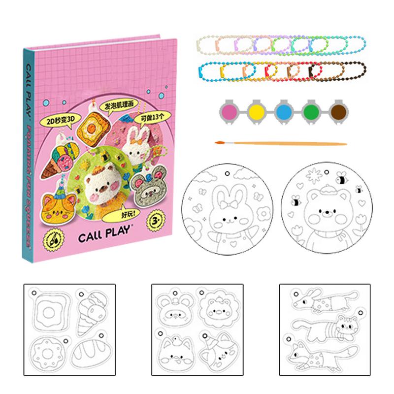어린이용 폼 종이 공예, 3D 효과, 흡수성 페인팅 종 - Kids Toys Drawing 리뷰 및 가격