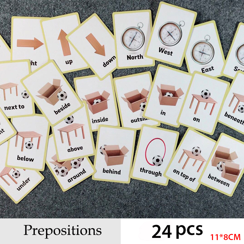 전치사 및 제스처 시리즈 영어 단어 플래시 카드, 어린 - Educational Flash Card 리뷰 및 가격